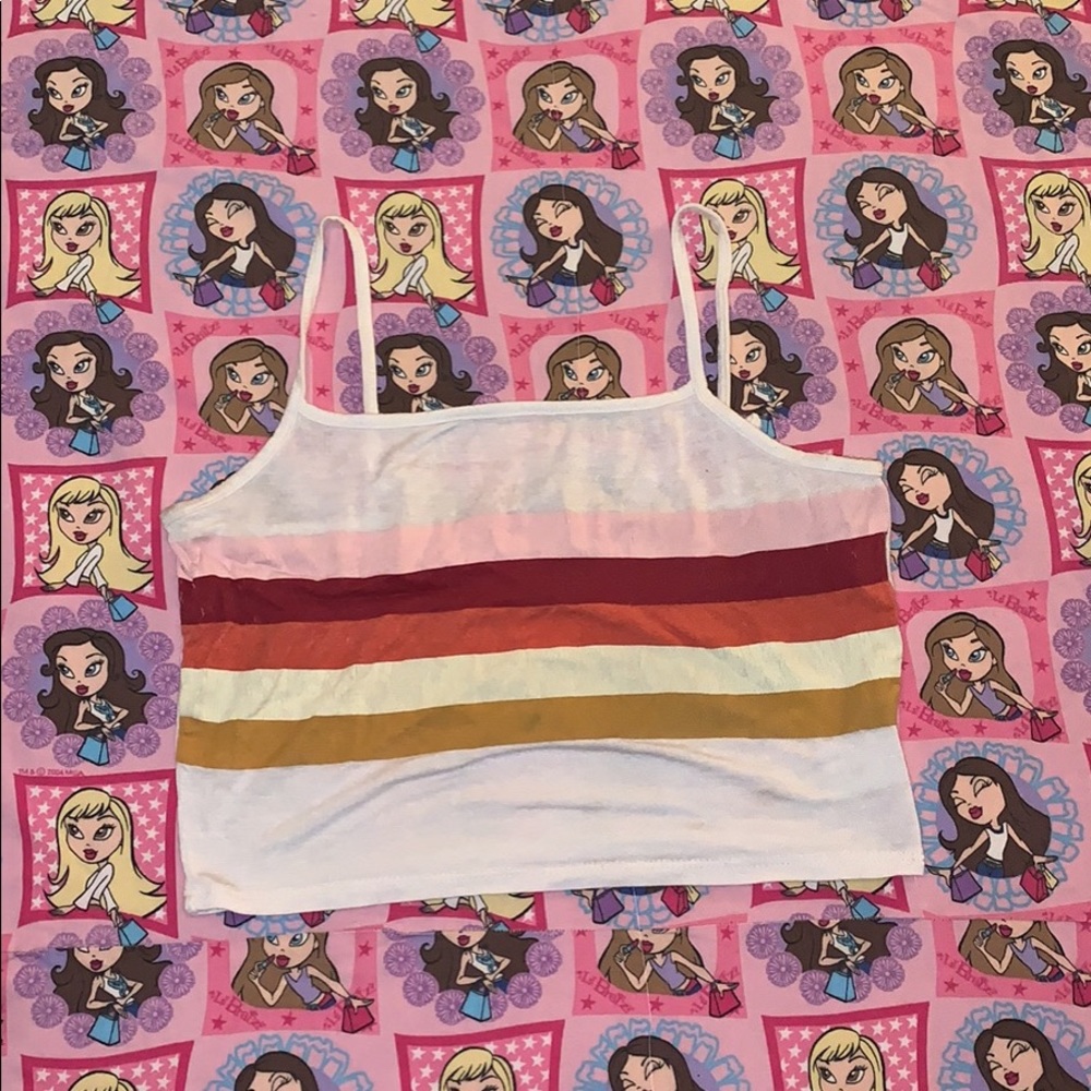 Cute striped crop top